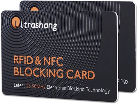 nfc credit card shield|Ultrashang 2Pcs RFID Blocking Card, Fuss.